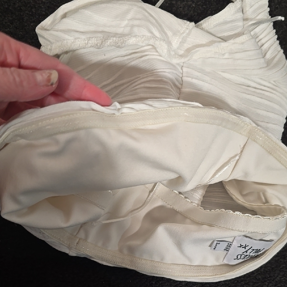 Princess Polly White Textured Bodysuit - Picture 5 of 6